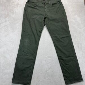 Joe's Jeans Pants Mens 34 The Brixton Olive Green Straight Narrow Chino Trousers